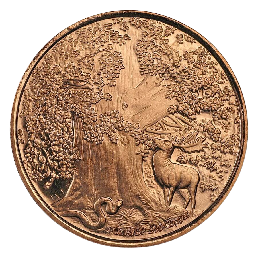 1oz Copper Round - Nordic Creatures: Sleipnir