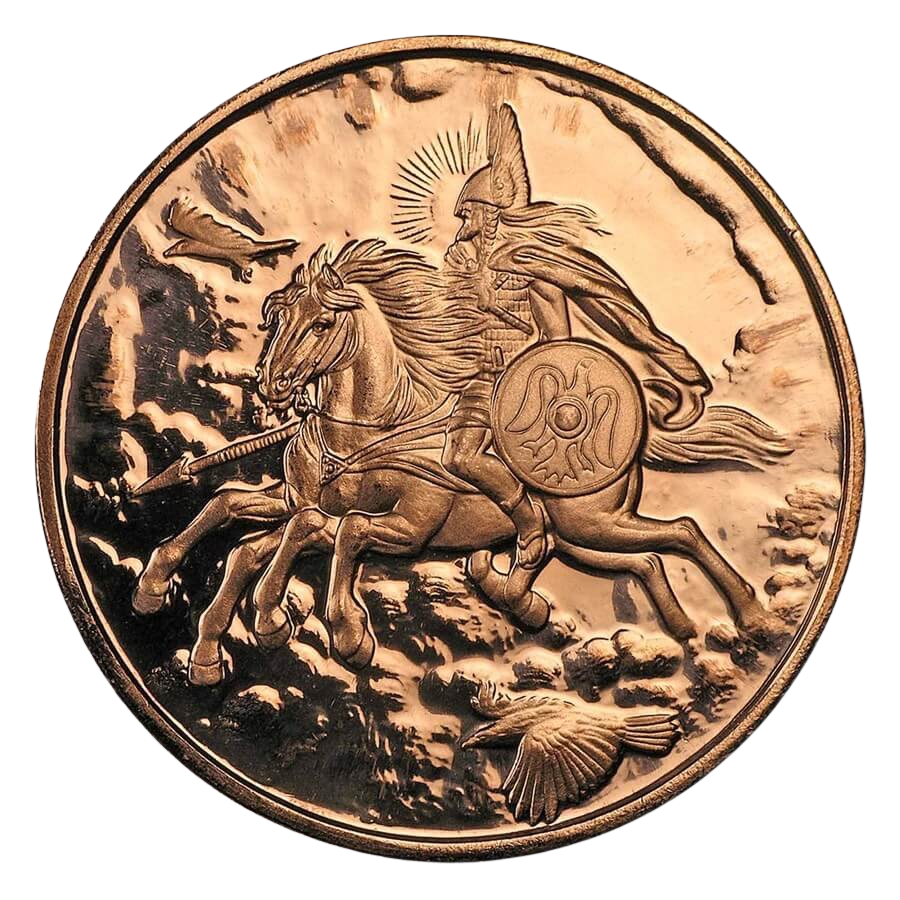 1oz Copper Round - Nordic Creatures: Sleipnir