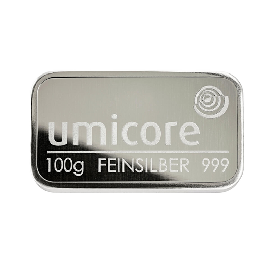 100g Silver Bar Umicore
