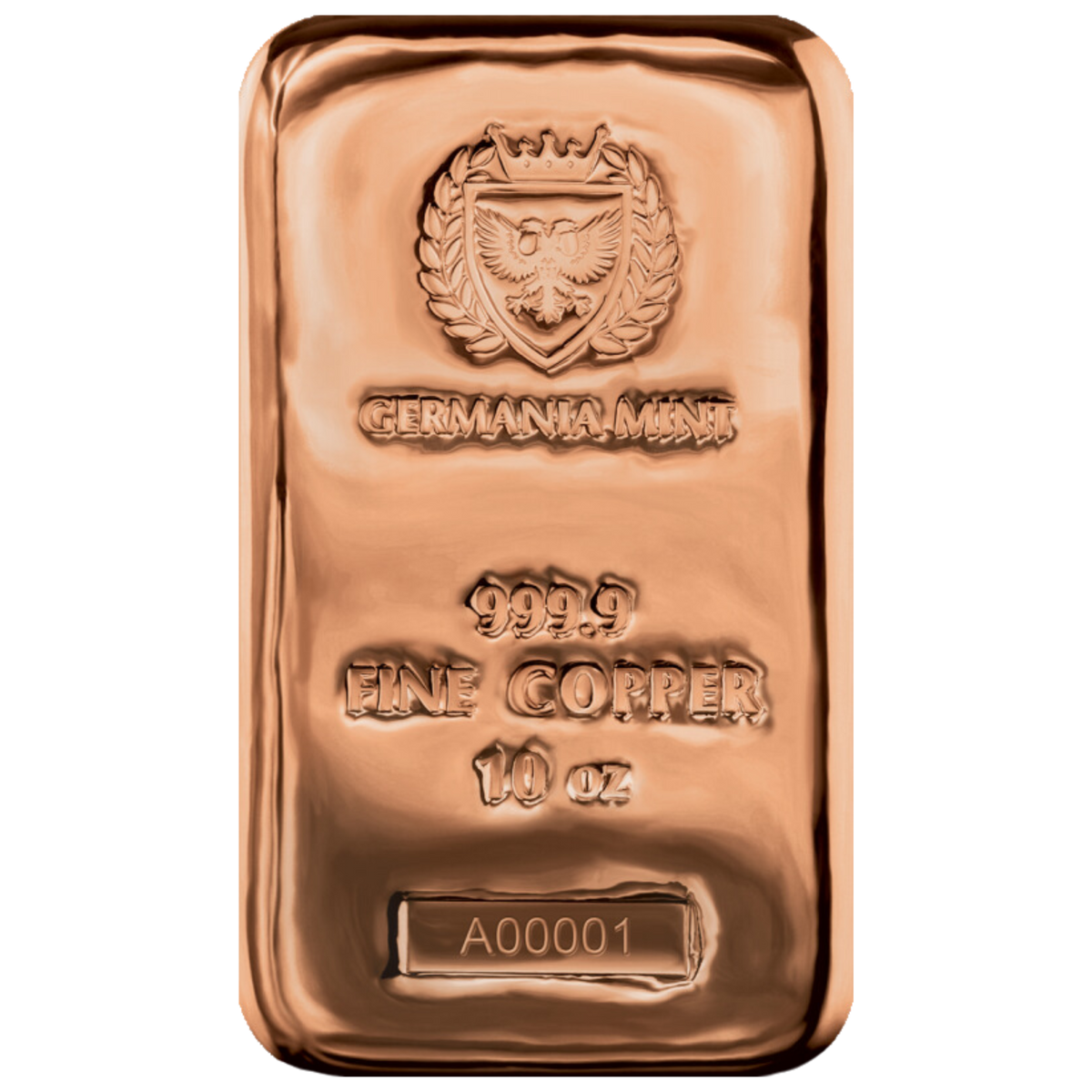 Germania Mint - 10oz Copper Bar – Cardiff Gold Germania Mint - 10oz Copper Bar – Cardiff Gold