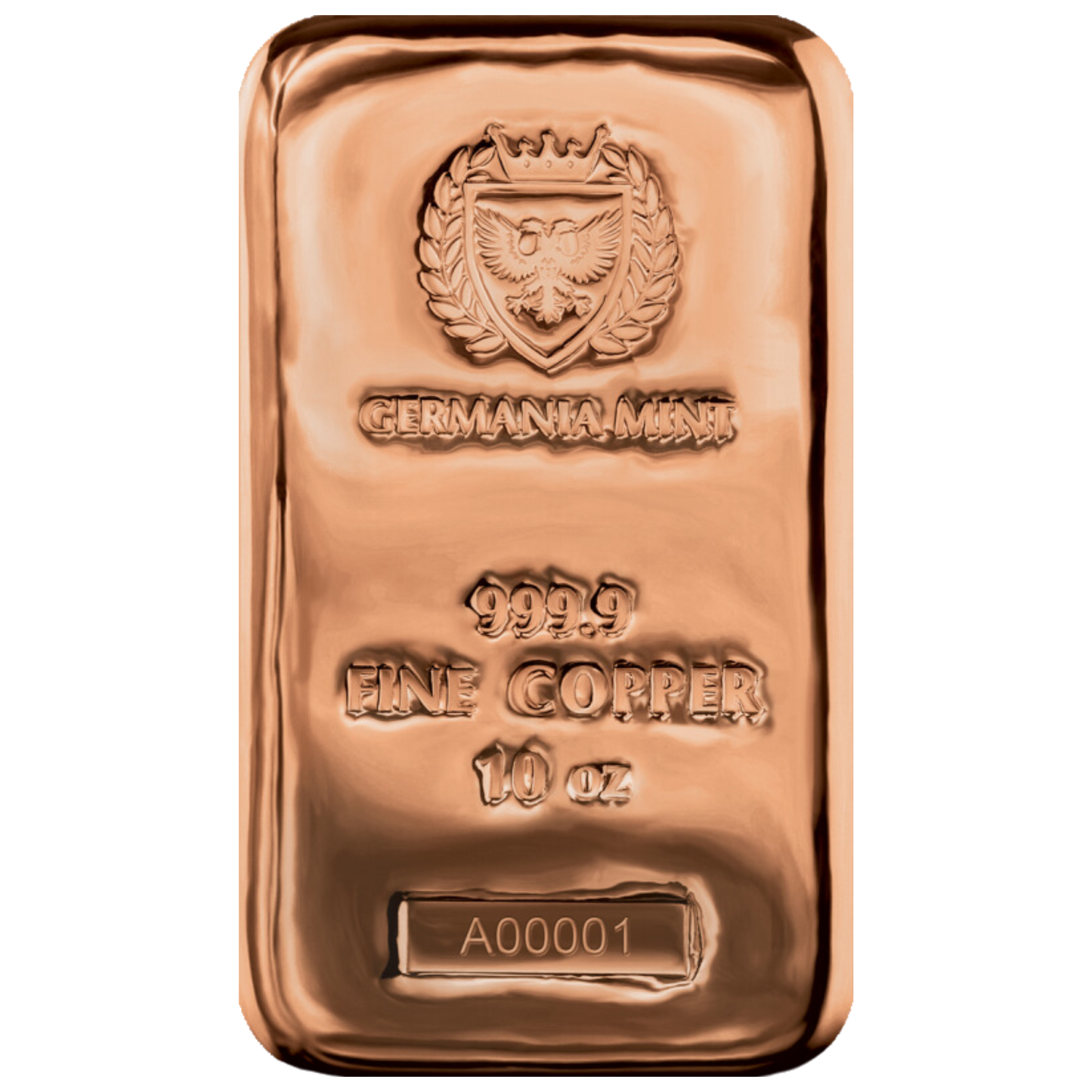 Germania Mint - 10oz Copper Bar