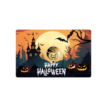 Halloween Coin Card - Gold Gift