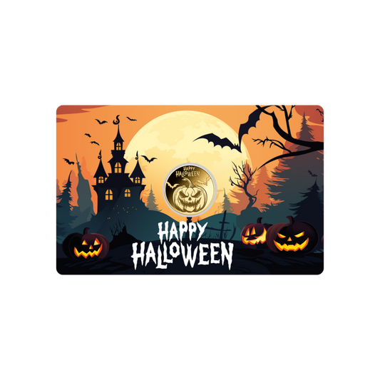Halloween Coin Card - Gold Gift