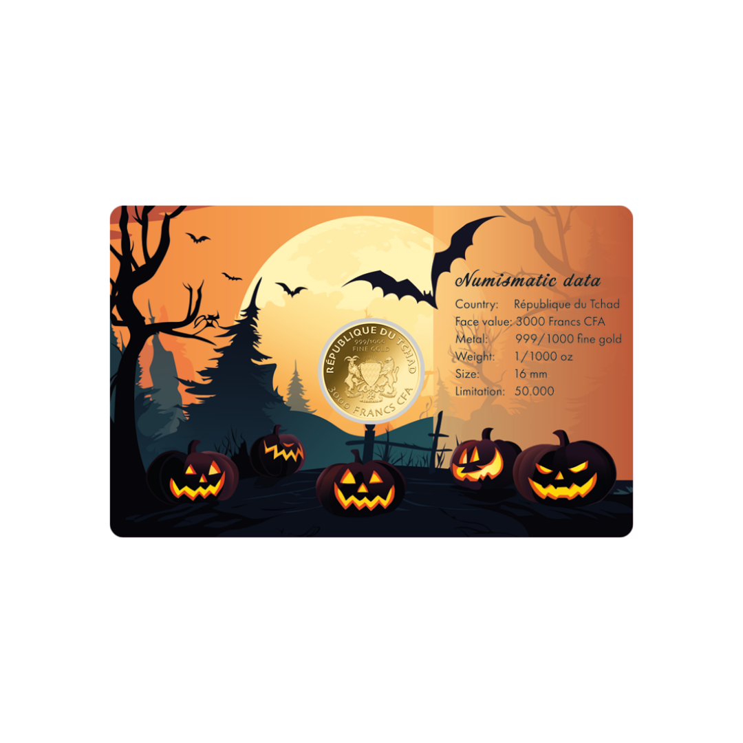 Halloween Coin Card - Gold Gift