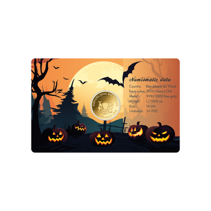 Halloween Coin Card - Gold Gift