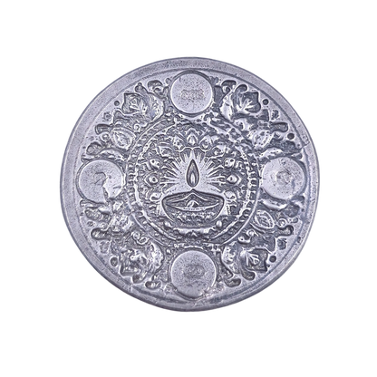 Festival of Lights - Hand Poured Silver Round