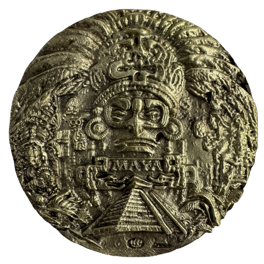Mayan Brass Medallion 1/2 - GSH