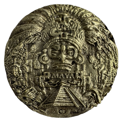 Mayan Brass Medallion 1/2 - GSH