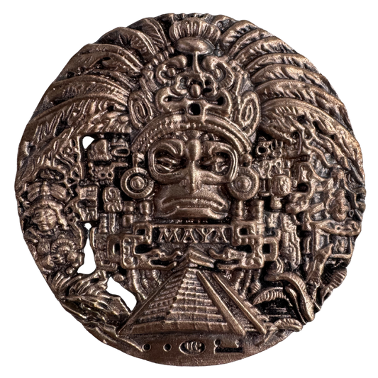 Mayan Copper Medallion - GSH