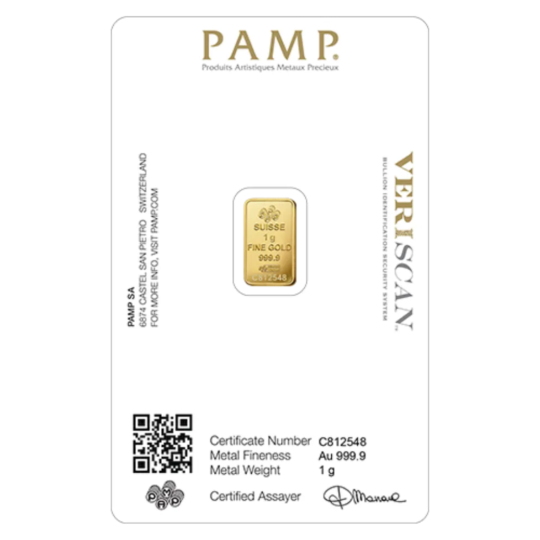 Pamp 1g Gold Bar