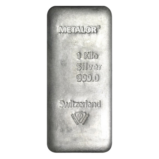 1000g (1kg) Silver Bar Metalor