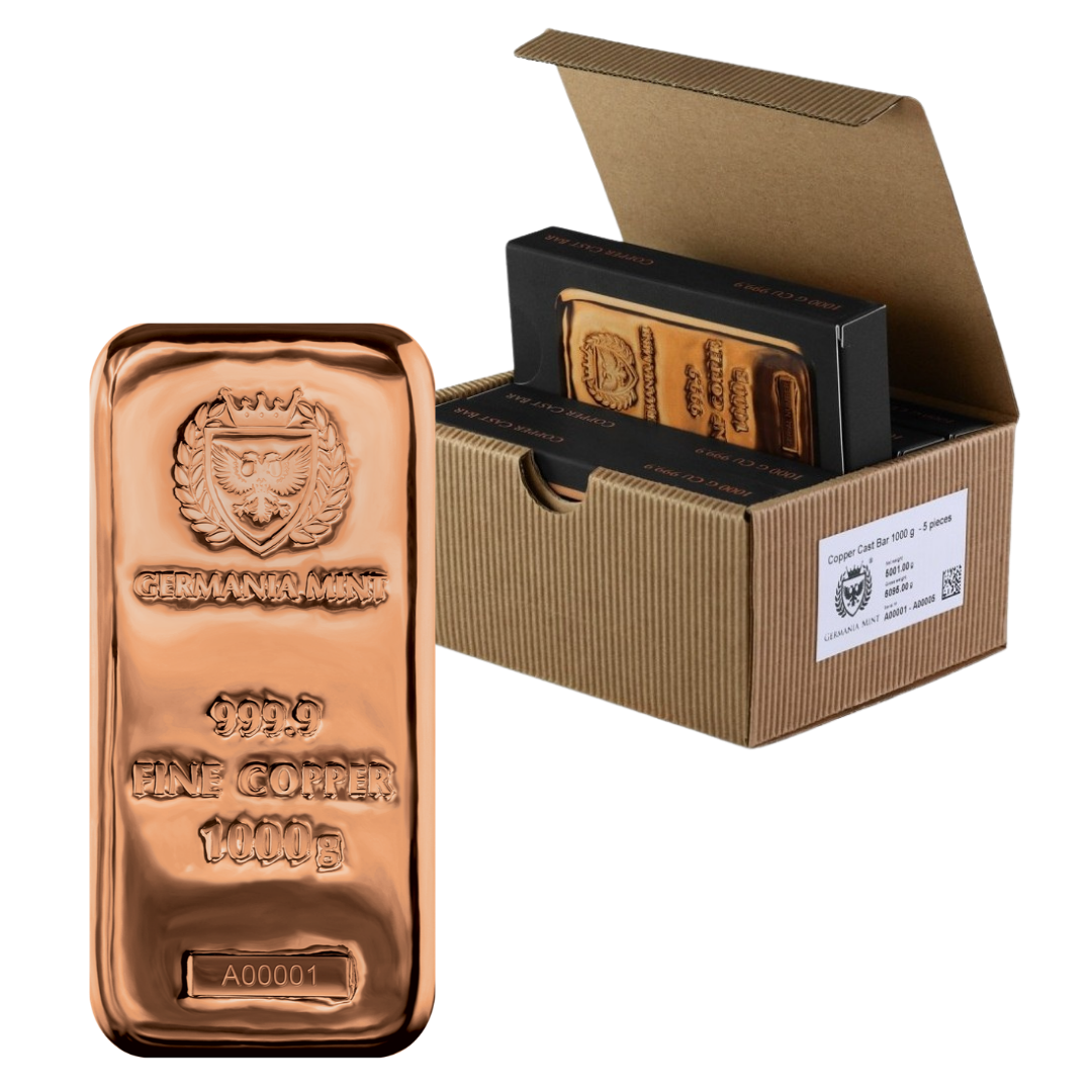 Germania Mint - 1kg Copper Bar