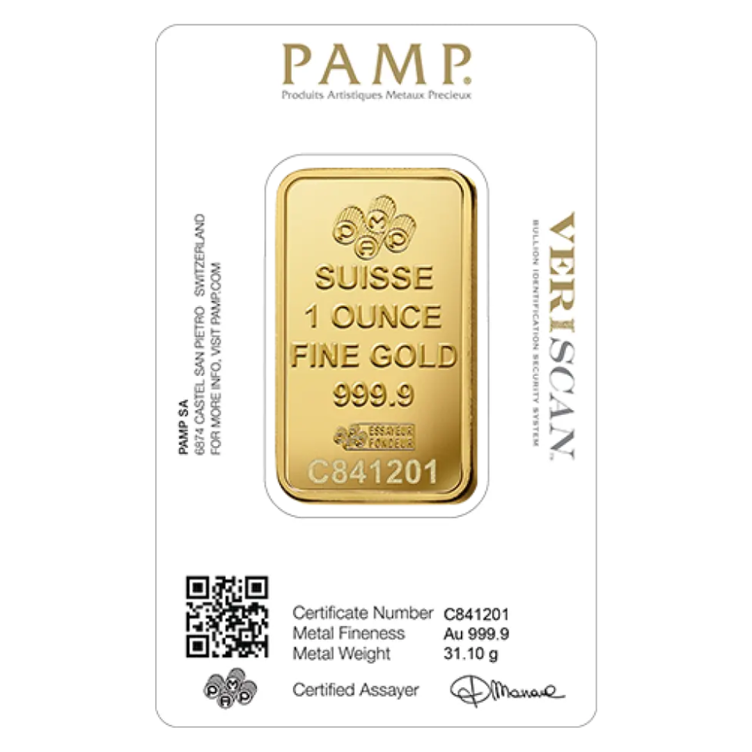 Pamp 1oz Gold Bar