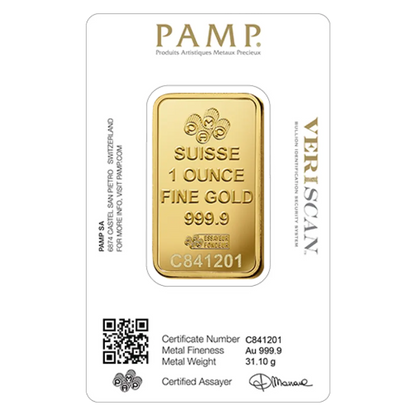 Pamp 1oz Gold Bar