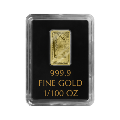 Germania Mint 1/100oz Au999.9 Stamped Bar