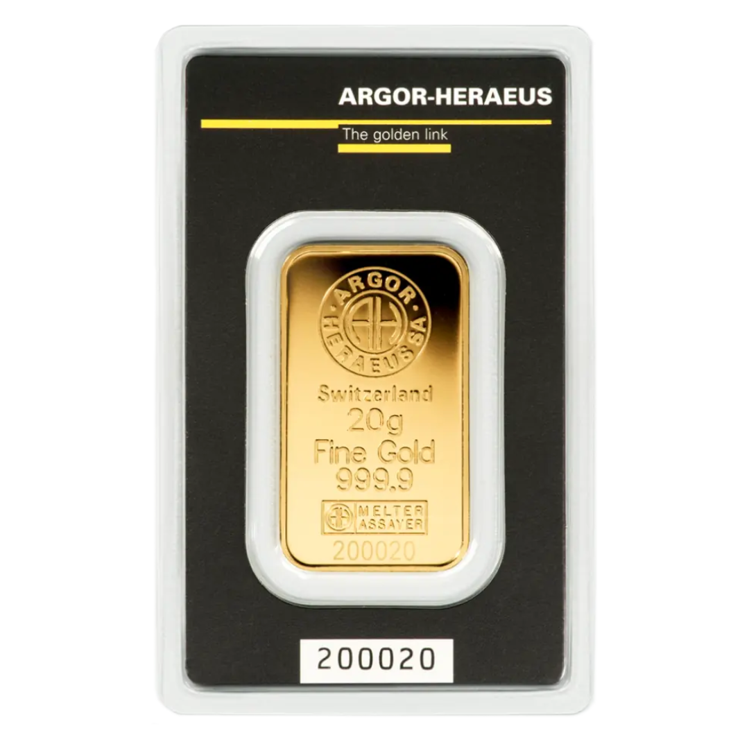 Argor-Heraeus Kinebar 20g Gold Bar