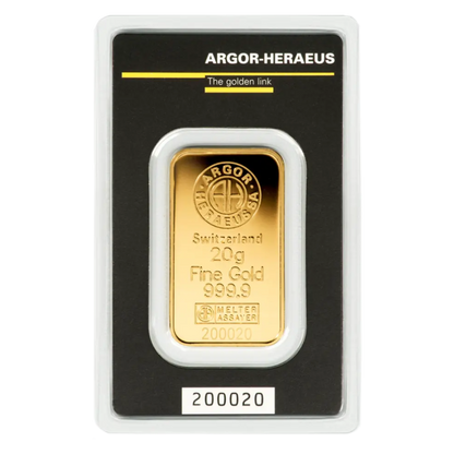 Argor-Heraeus Kinebar 20g Gold Bar