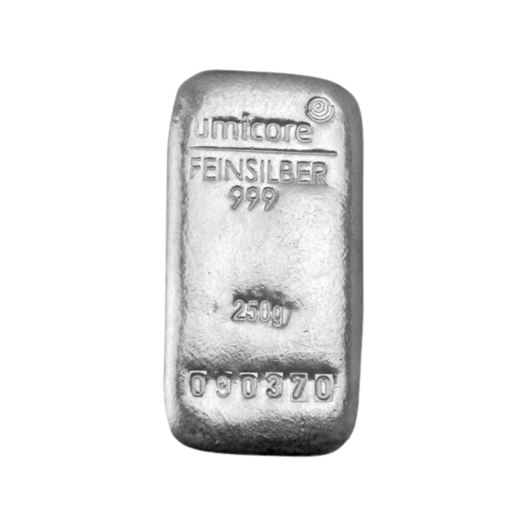 250g Silver Bar Umicore