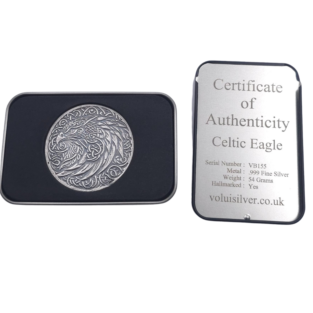 Volui Silver - Celtic Eagle 54g Silver Round