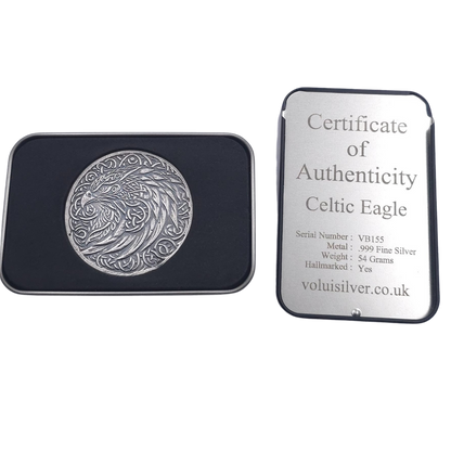Volui Silver - Celtic Eagle 54g Silver Round