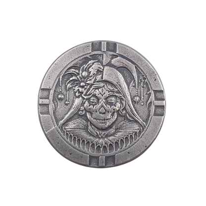 Volui Silver - Harlequin Poker Chip 47g Silver Round