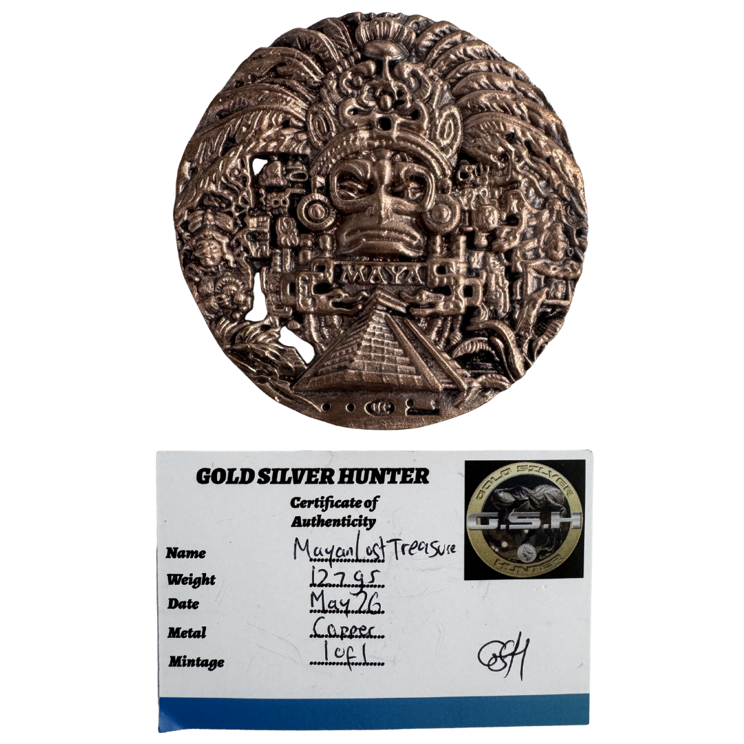 Mayan Copper Medallion - GSH