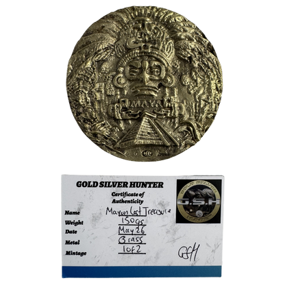 Mayan Brass Medallion 1/2 - GSH