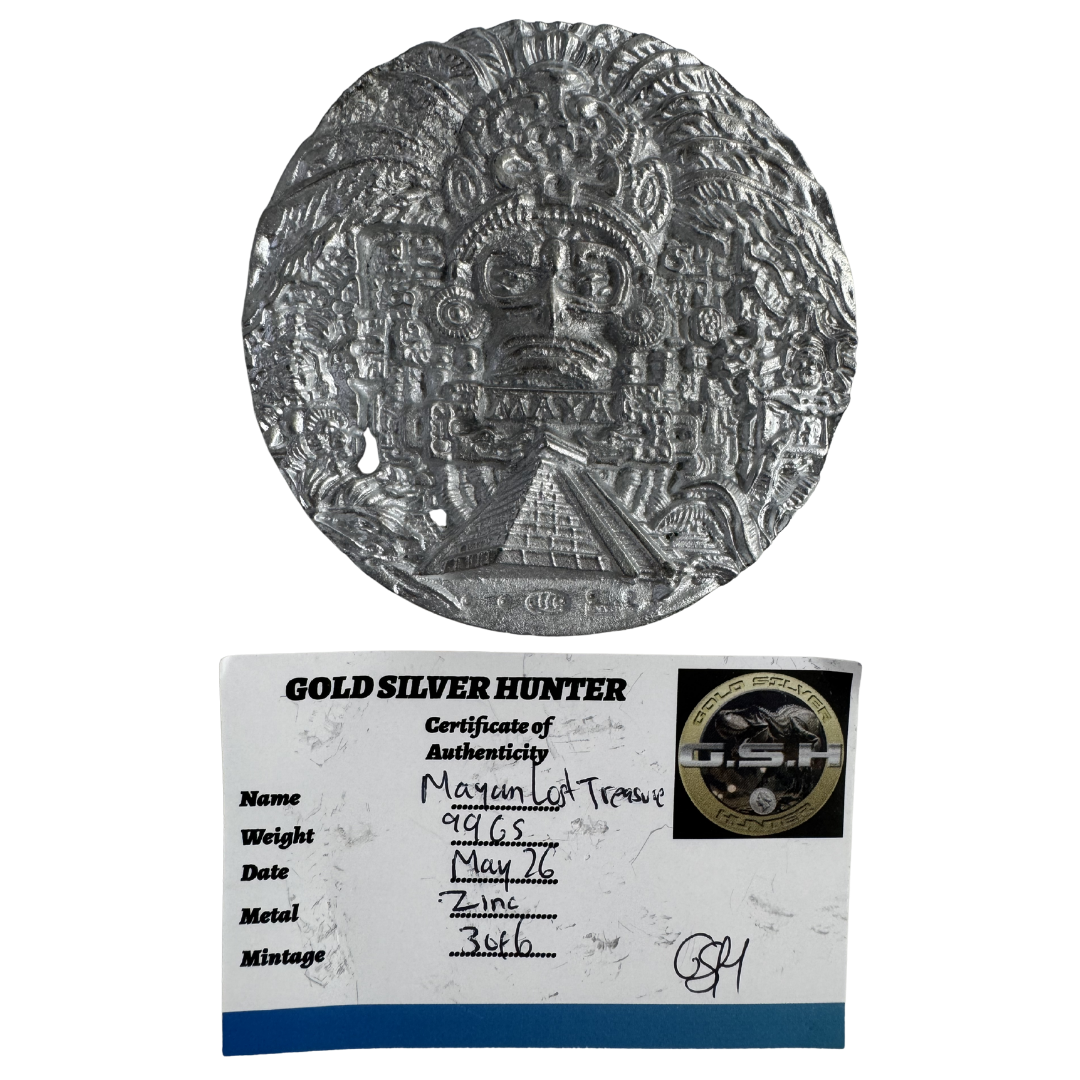 Mayan Zinc Medallion 3/6 - GSH