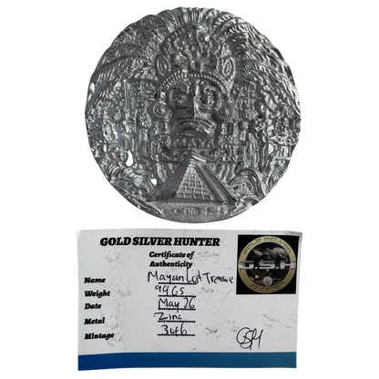 Mayan Zinc Medallion 3/6 - GSH