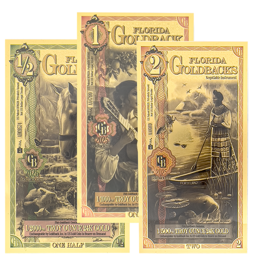 1/2, 1 & 2 Goldback - Florida Bundle