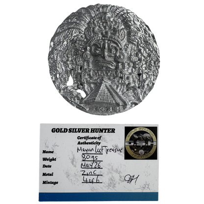 Mayan Zinc Medallion 4/6 - GSH