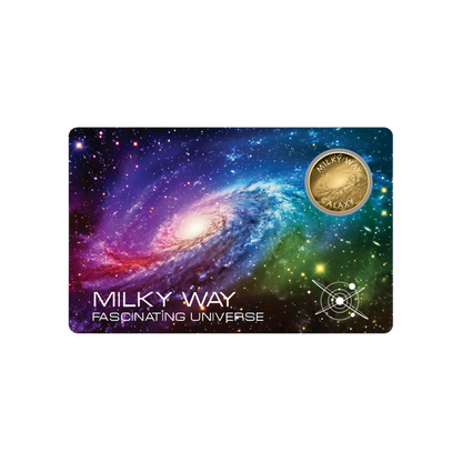 Universe Milky Way Coin Card - Gold Gift
