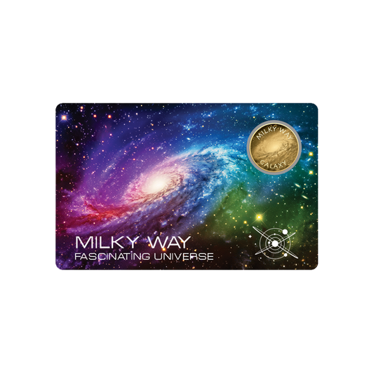 Universe Milky Way Coin Card - Gold Gift