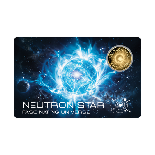 Universe Neutron Star Coin Card - Gold Gift