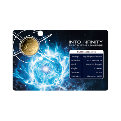 Universe Neutron Star Coin Card - Gold Gift