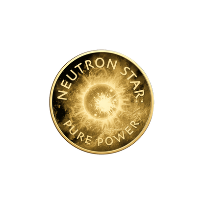 Universe Neutron Star Coin Card - Gold Gift