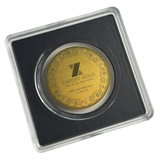 Cardiff Gold 1/200oz gold coin reverse in a clear capsule