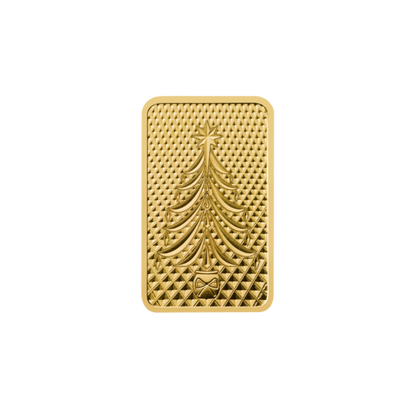 1g Christmas Gold Bar