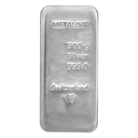 500g Silver Bar Metalor