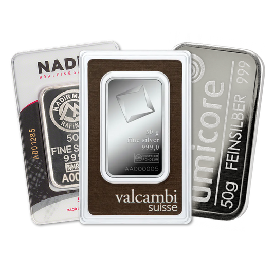 50g Silver Bar (Best Value) - Vat Included
