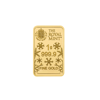 1g Christmas Gold Bar