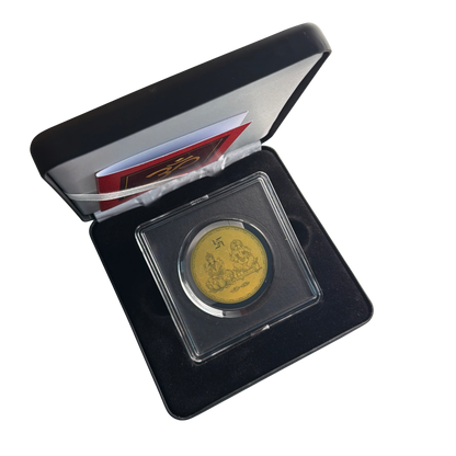 Lakshmi and Ganesh Gold Coin