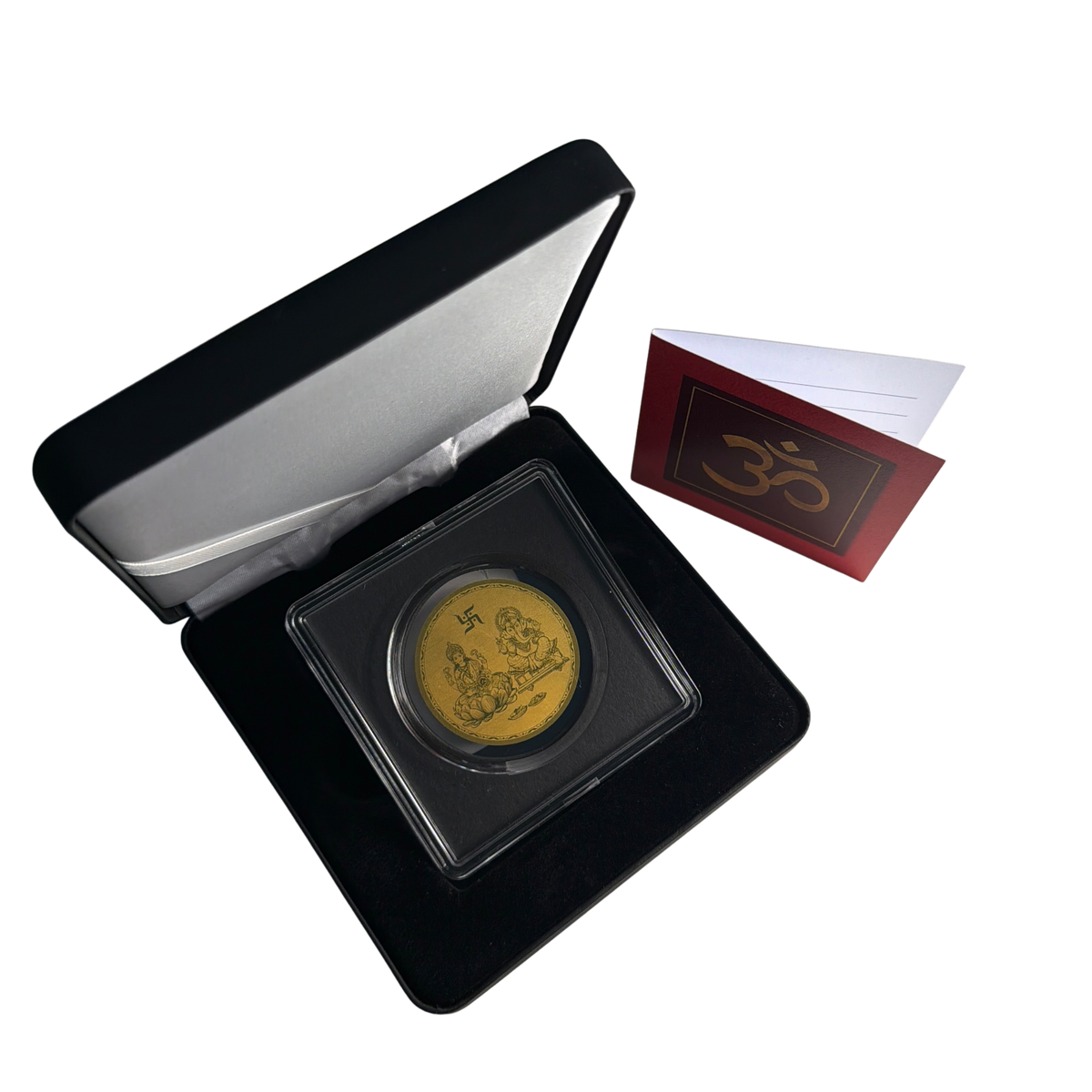 Lakshmi and Ganesh Gold Coin