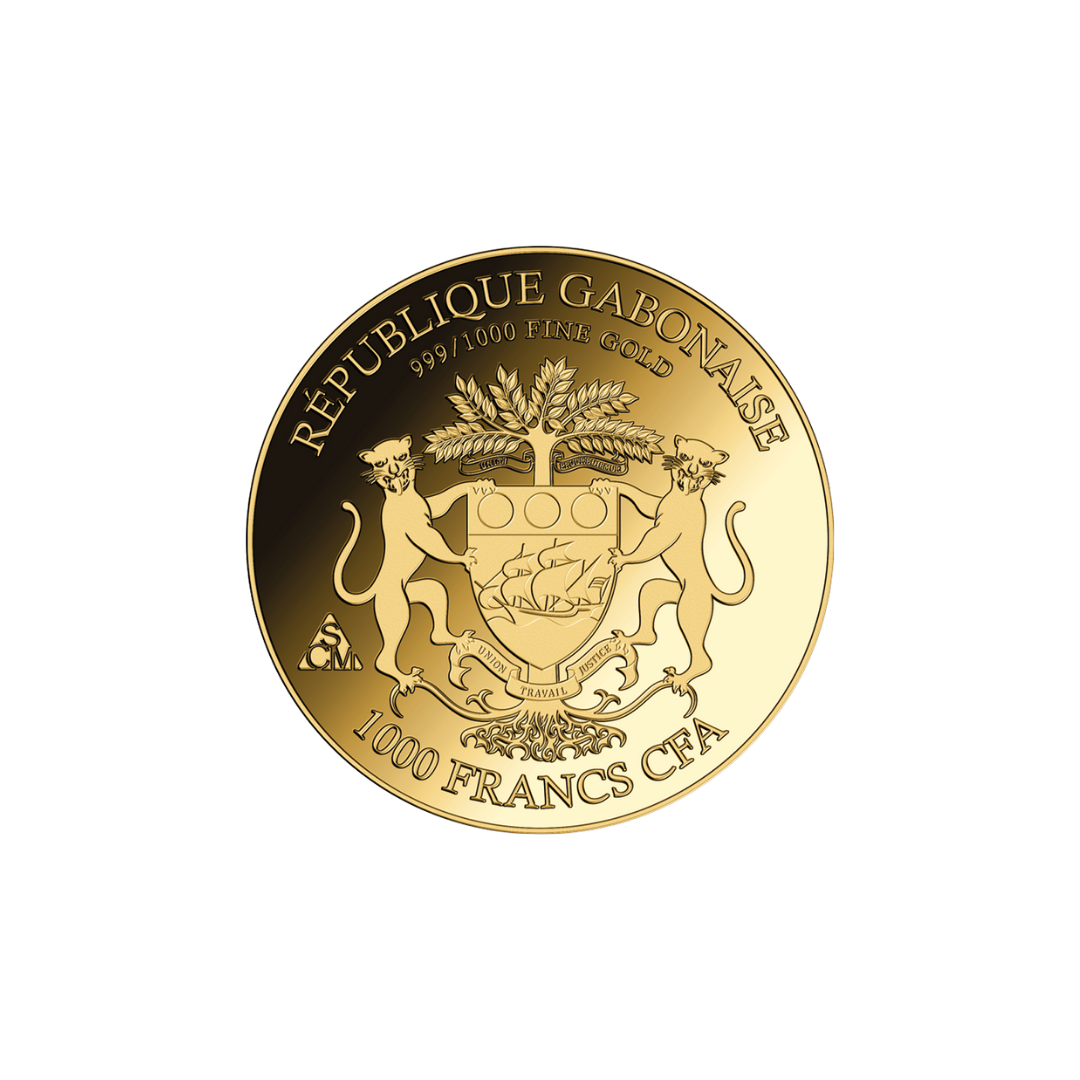 African Springbok Coin Card - Gold Gift