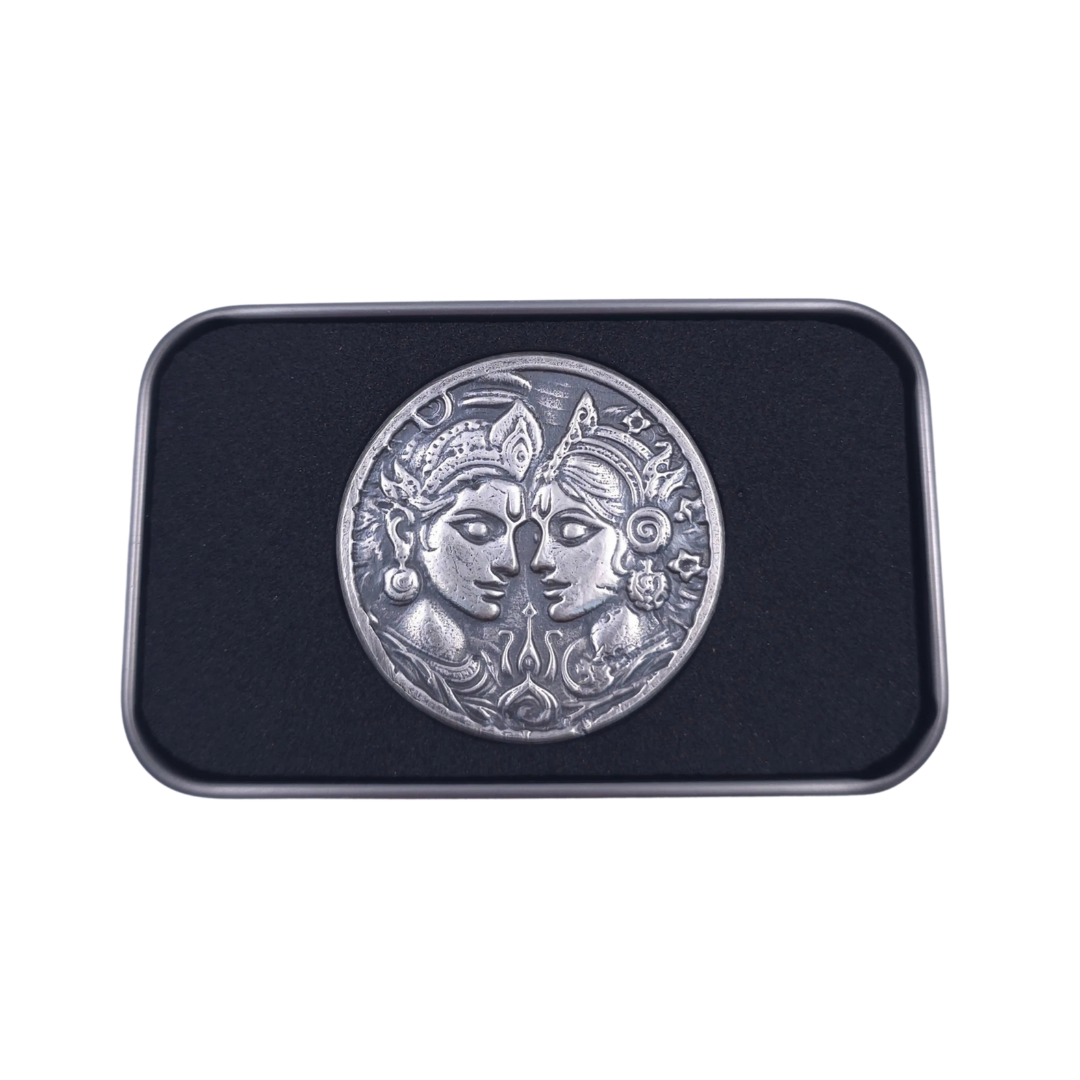 Festival of Lights - Hand Poured Silver Round