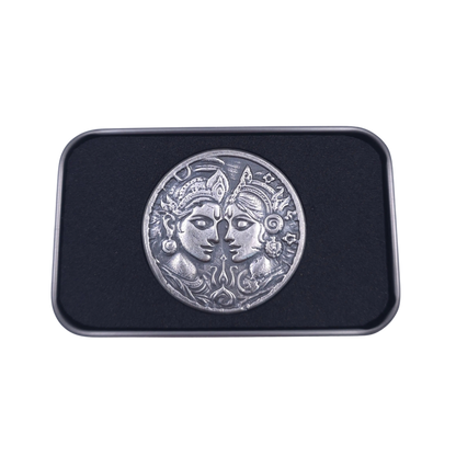 Festival of Lights - Hand Poured Silver Round