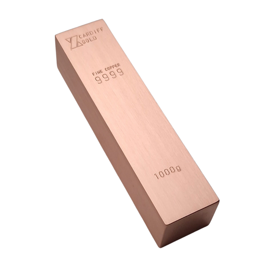 Cardiff Gold 1kg Copper Bar