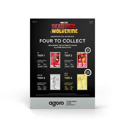 Deadpool Blindbox 5g Silver foil w/ Gold Chase