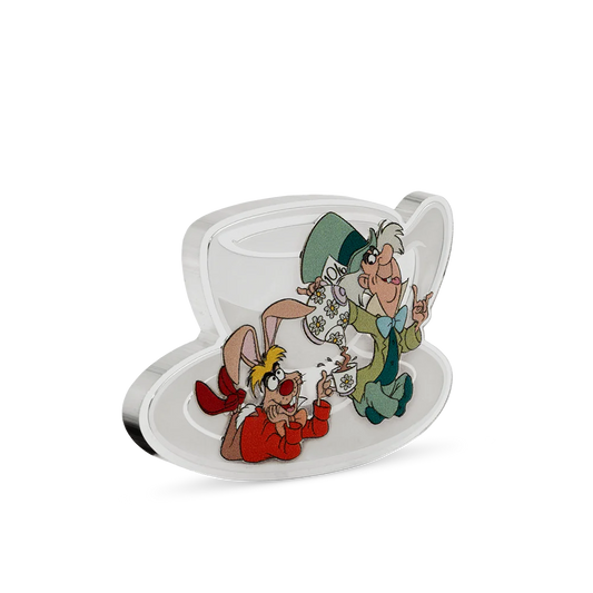 Disney Alice in Wonderland - Mad Hatter's Tea Party 2oz Silver Coin