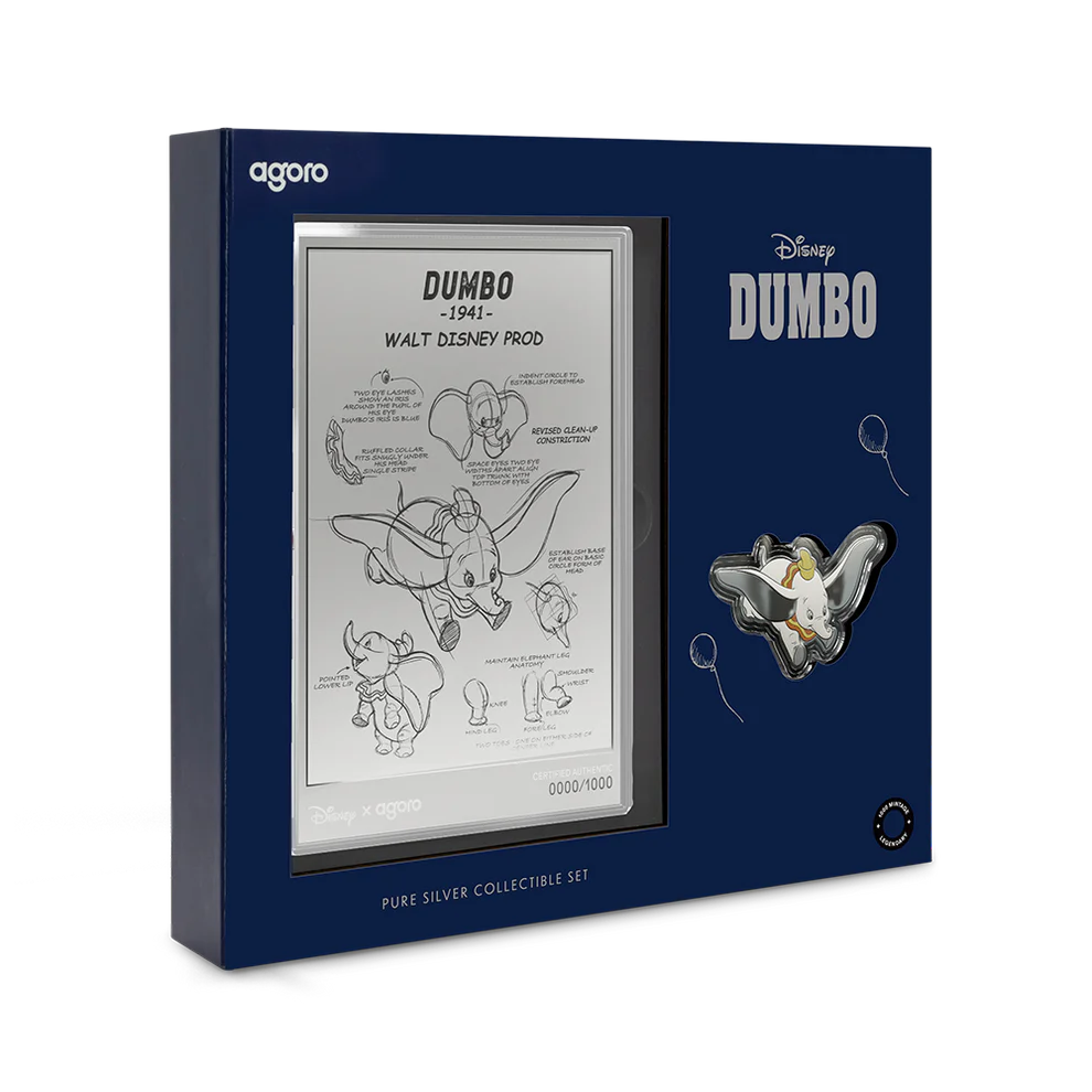 Dumbo: 3/4 oz Silver Coin + 5 g Silver Foil Set
